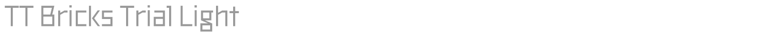 TT Bricks font preview